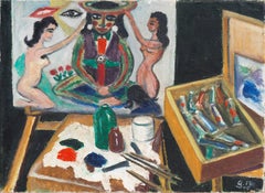 'In the Artist's Studio', Danish Expressionist Woman Artist