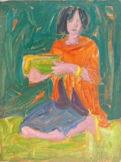 'Woman Seated', Louvre, LACMA, Académie Chaumière, California Post-Impressionist