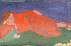 California Post-Impressionist 'Woman in Red', Louvre, Académie Chaumière, LACMA