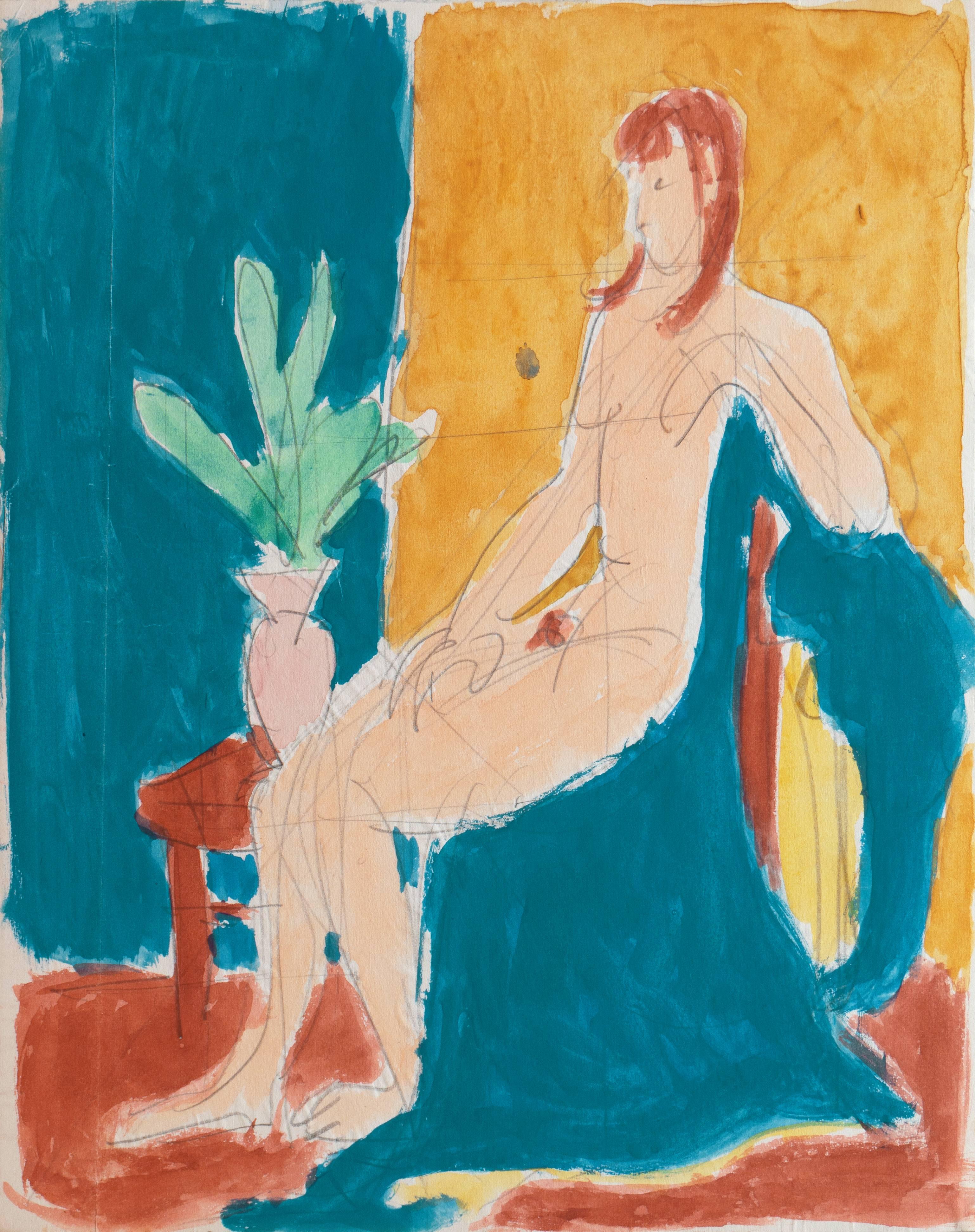 'Seated Nude', Louvre, Académie Chaumière, LACMA, California Post-Impressionist 