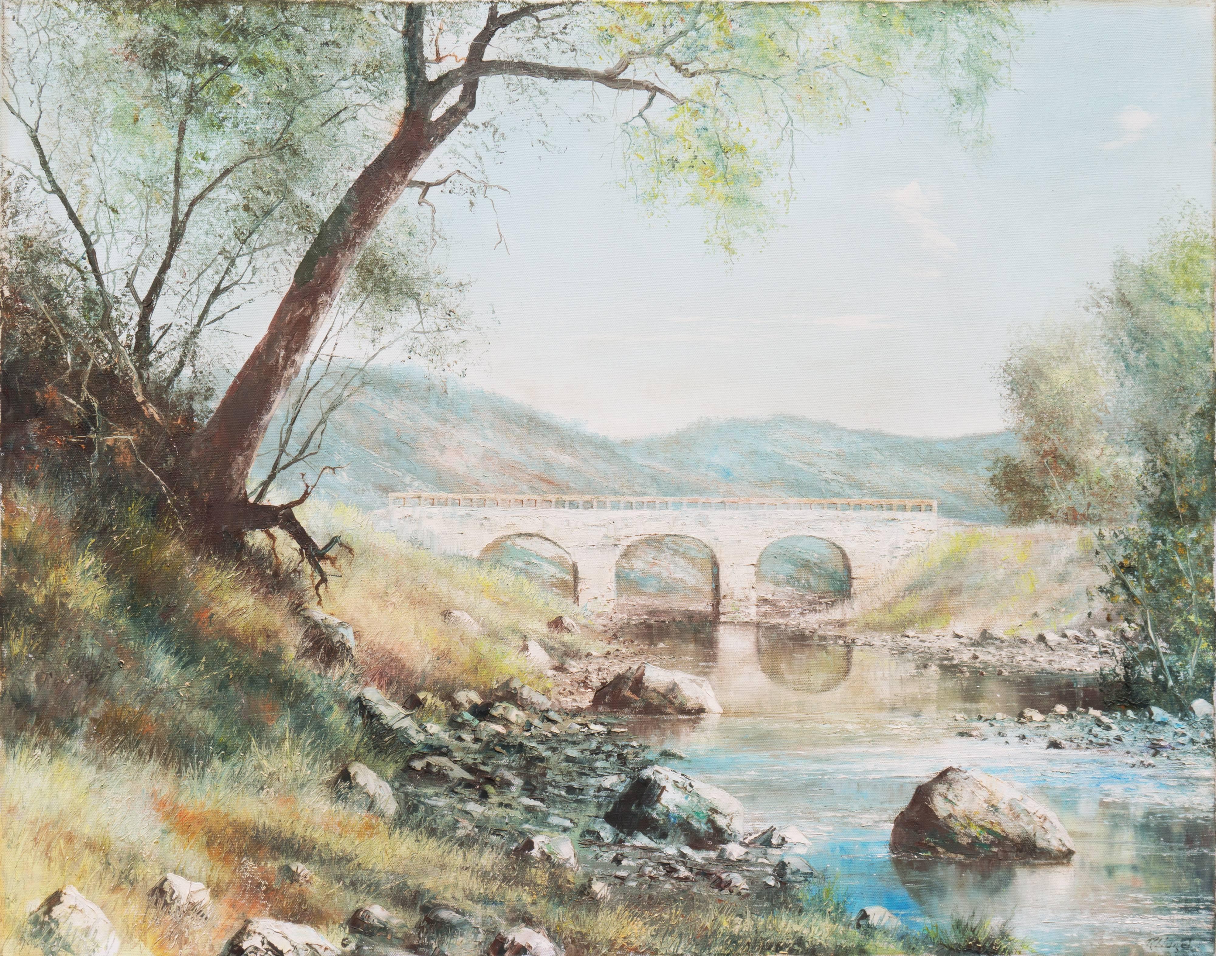 Richard Hazel Landscape Painting - 'River Landscape'