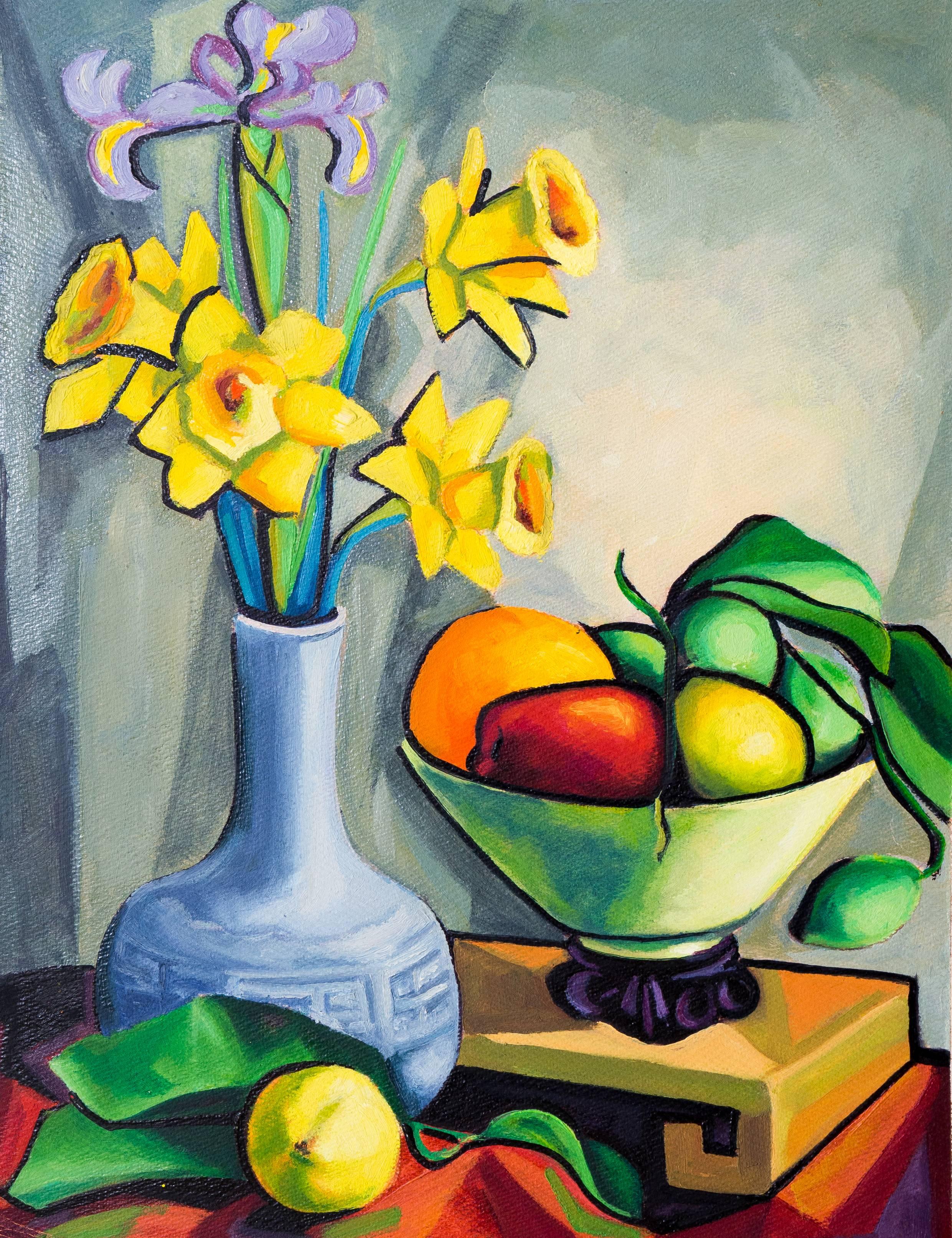 'Still Life with Daffodils', Carmel, California Woman Artist, PAFA, SWA