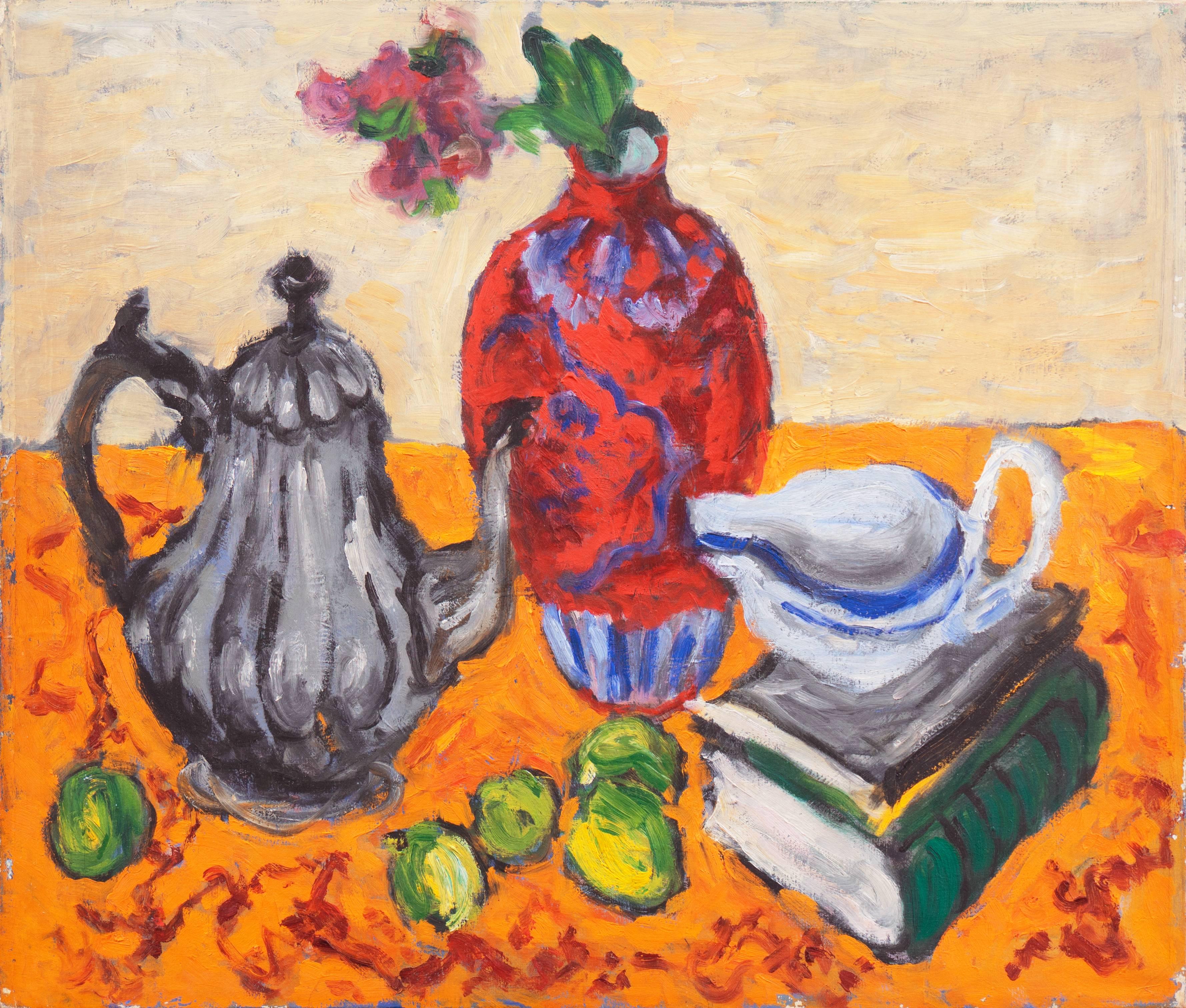 'Still Life with Teapot', Salon d'Automne, Paris, Danish Post-Impressionist oil