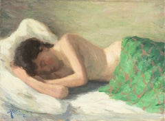 Vintage 'Young Woman Sleeping', Royal Academy of Art, Copenhagen, Paris