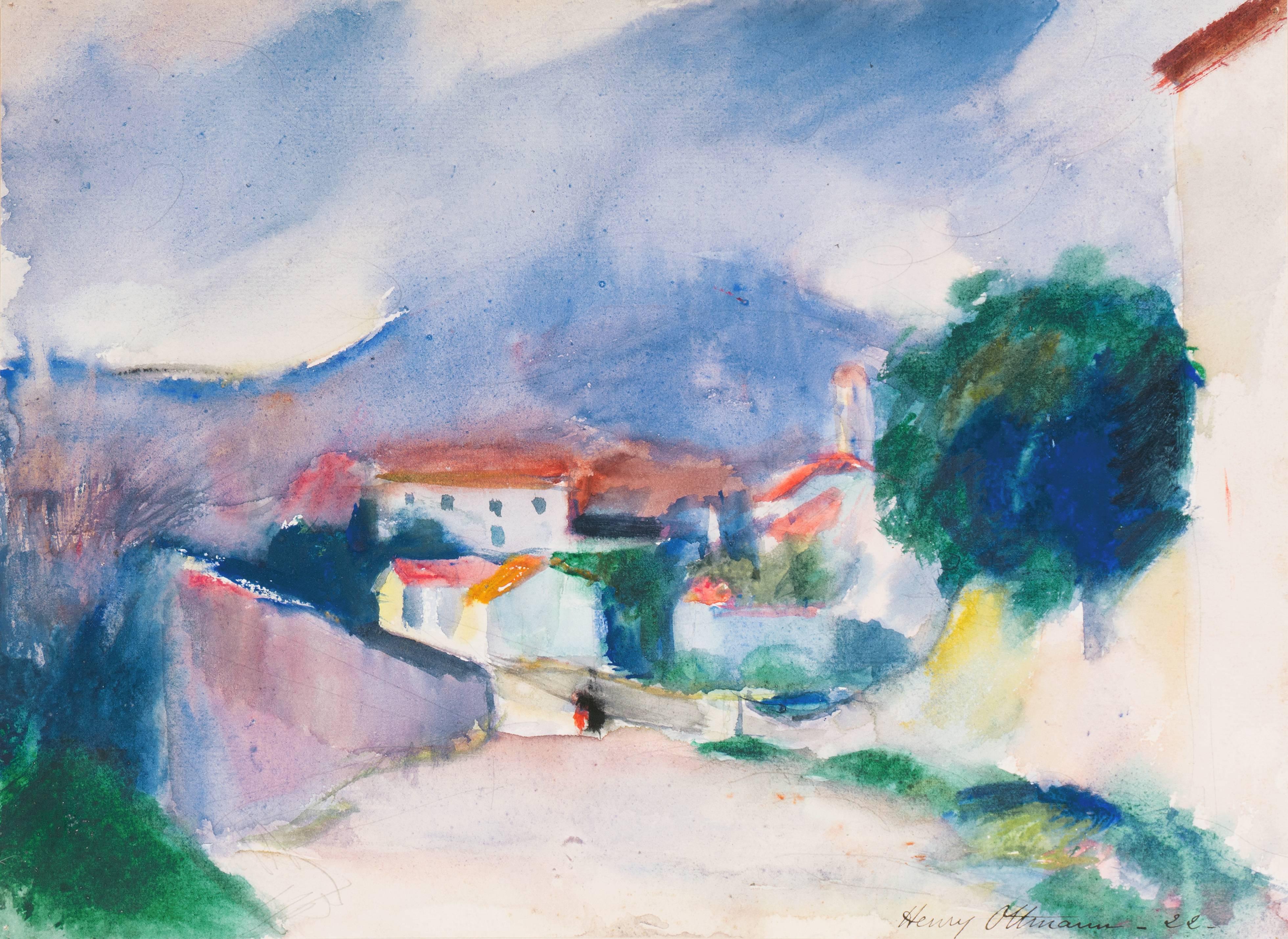 „Rain in Provence“, französischer postimpressionistischer Künstler, MAM Paris