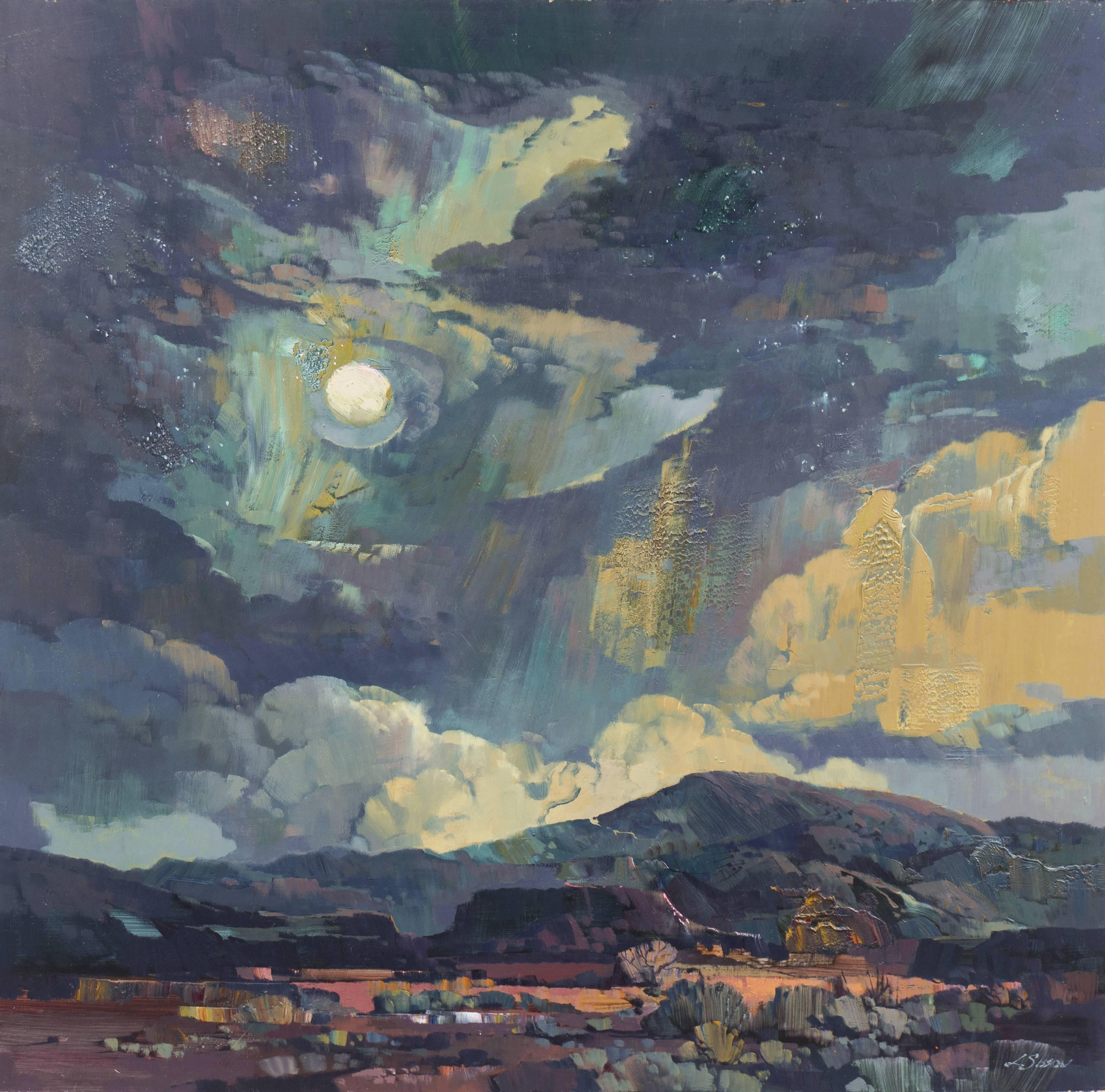 Laurence Sisson Landscape Painting - Obsidian Ecstasy