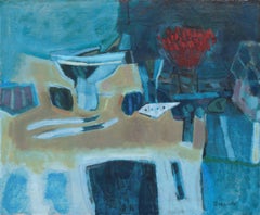 'Interior in Scarlet, Blue and Ochre', Academie Chaumiere, Seattle Art Museum
