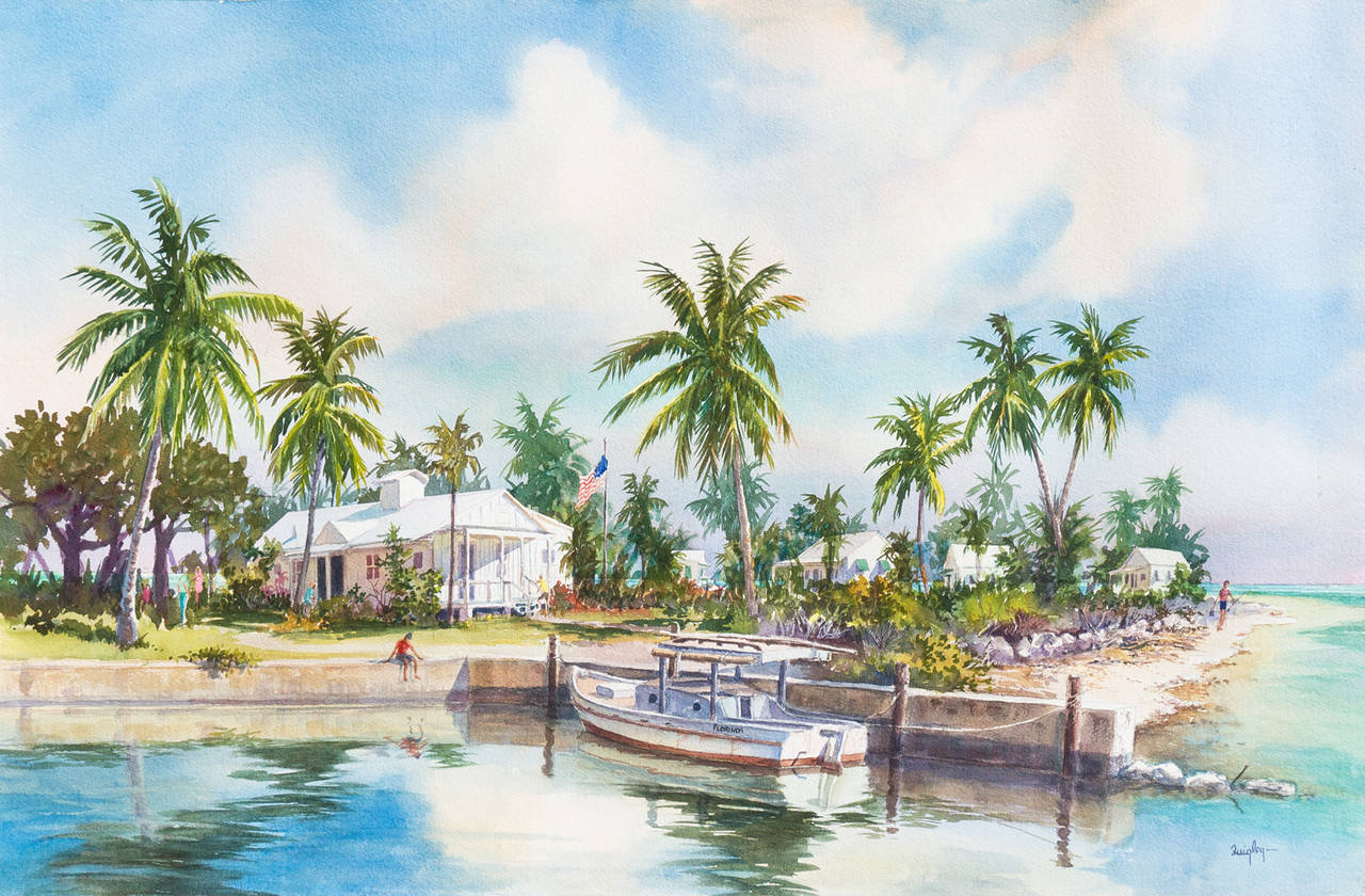 Irma Quigley Key West, Painting For Sale at 1stdibs