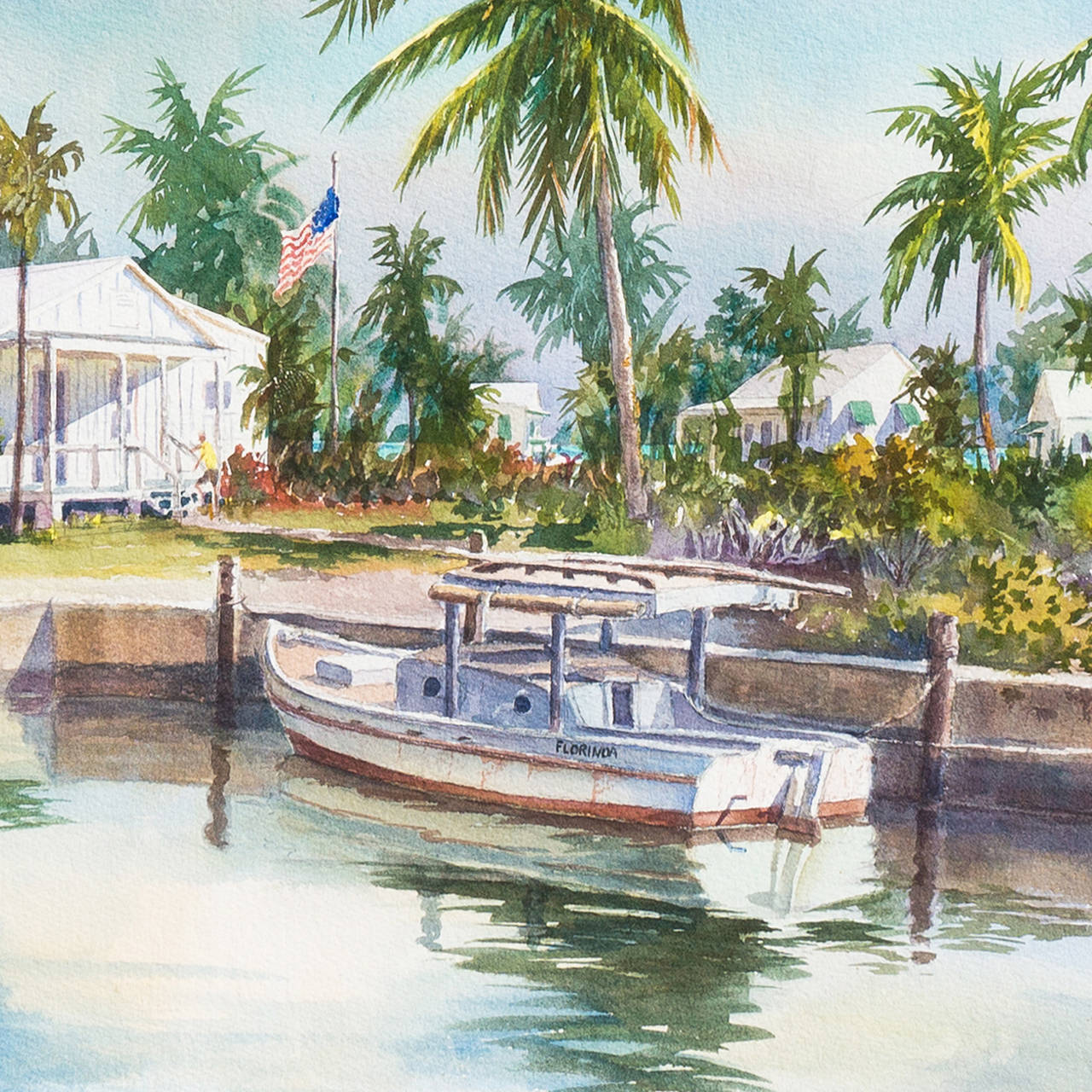 Irma Quigley Key West, Painting For Sale at 1stdibs