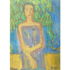 Young Woman Standing in an Arbor 2