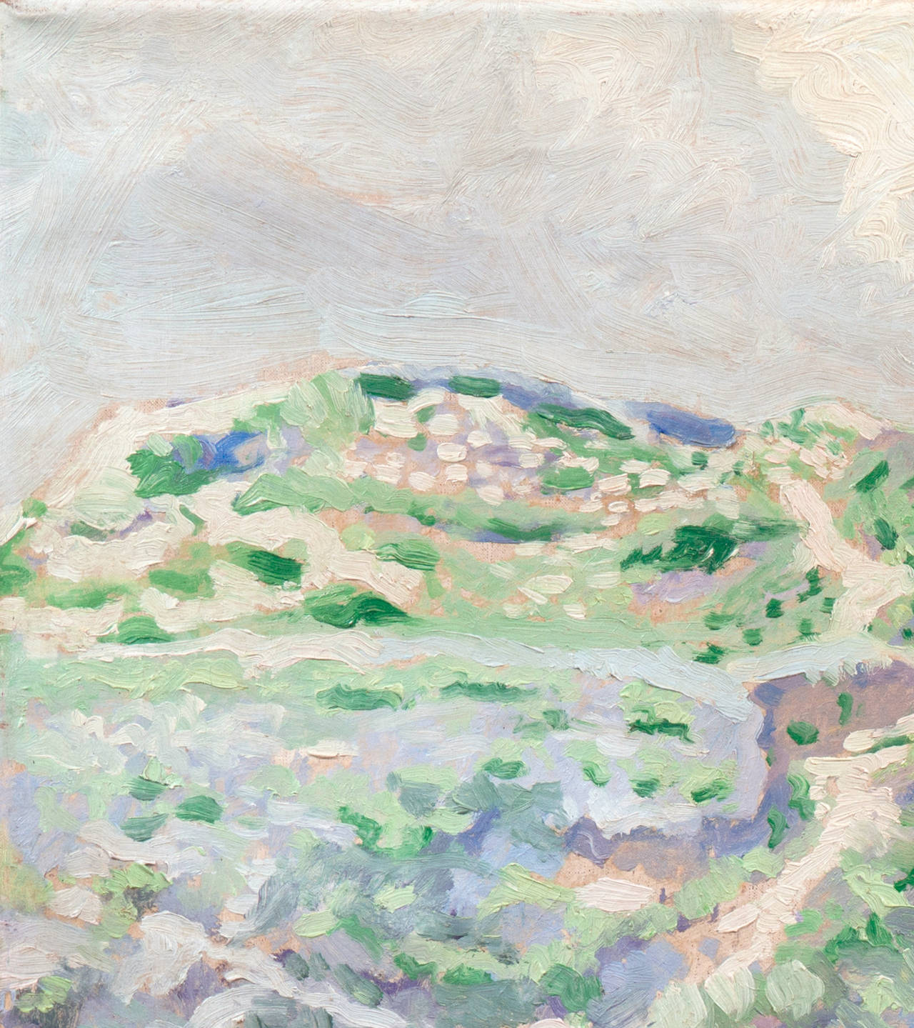 Early Twentieth Century Impressionist coastal landscape - Painting by Hendrik Van Mook