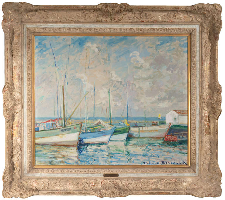 Pierre Philippe Bertrand - Harbor in Brittany For Sale at 1stdibs