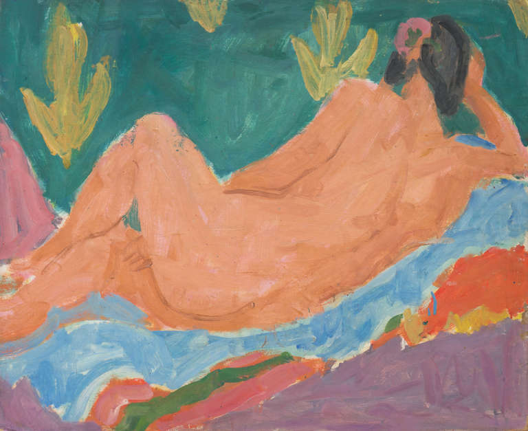 Victor Di Gesu Nude Painting - Reclining Nude