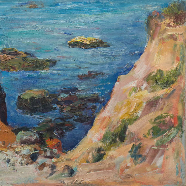 California Coast, 1920's - Painting by Ejnar Hansen