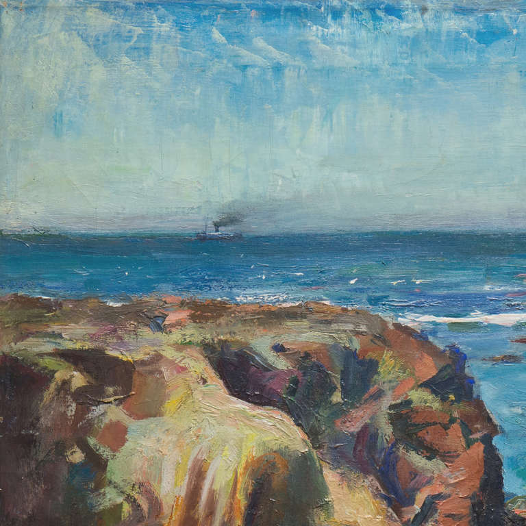 Ejnar Hansen California Coast, 1920's, Painting at 1stdibs