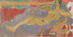  'Reclining Nude', California Post-Impressionist Oil, Paris, Louvre, LACMA, SFAA