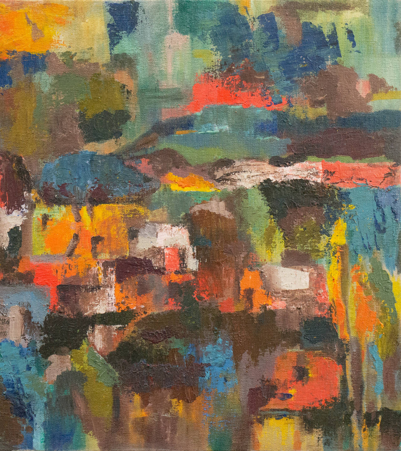 Iglesia San Antonio', Bay Area Abstraction, Mendocino Art Center, San Diego - Painting Postimpressionismo di Pieter Smoor