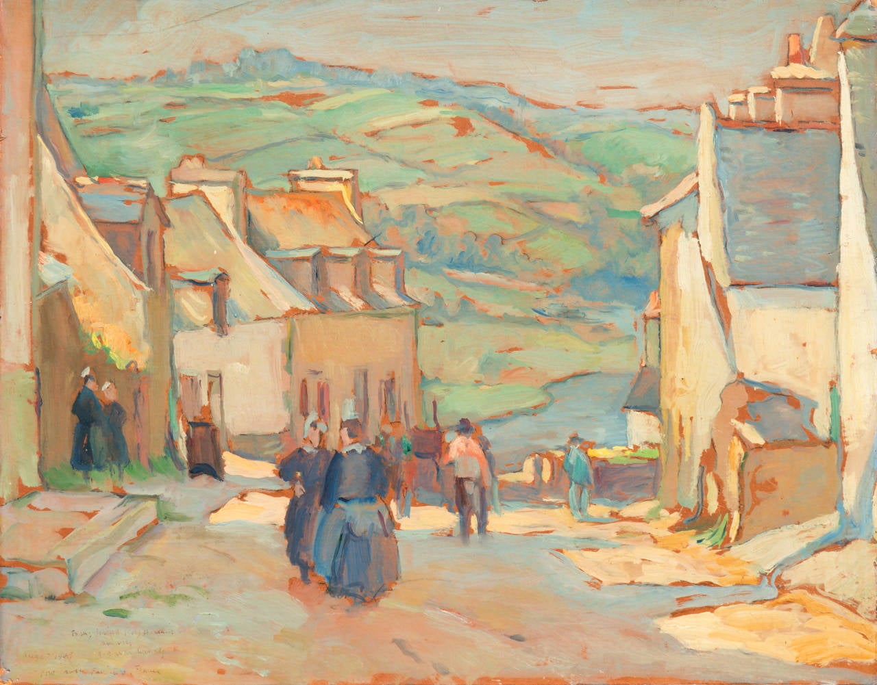 Abel Warshawsky Landscape Painting - Point Croix, Finistère