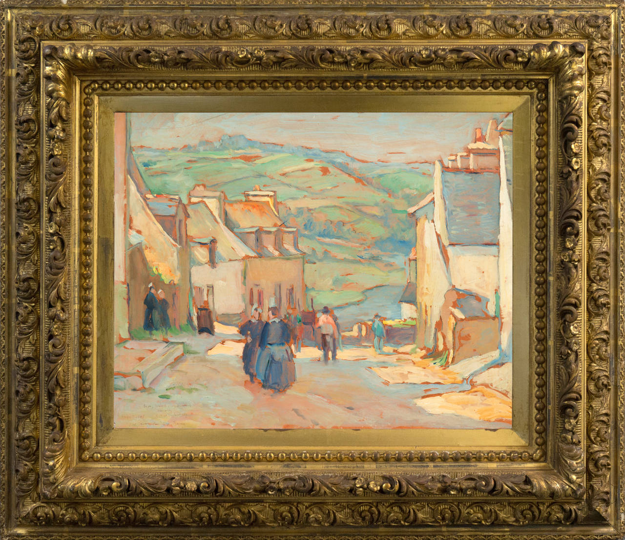 Point Croix, Finistère - Painting by Abel Warshawsky