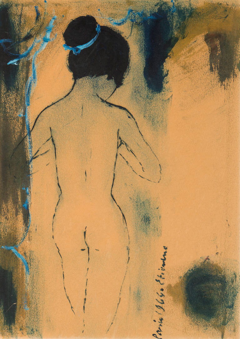 Etienne Ret Nude Painting - Standing Nude
