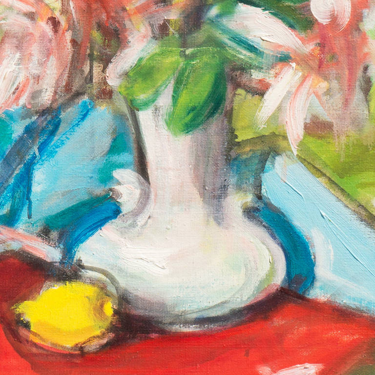« Still Life of Flowers », Paris, Salon D'Automne, Avant-Garde danois, « The Four » - Post-impressionnisme Painting par Karl Larsen