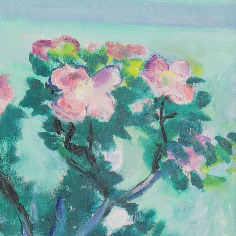 Evening Landscape with Roses 1