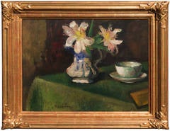 Lilies dans une cruche en faïence