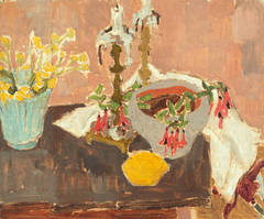 Vintage Still Life with a Lemon