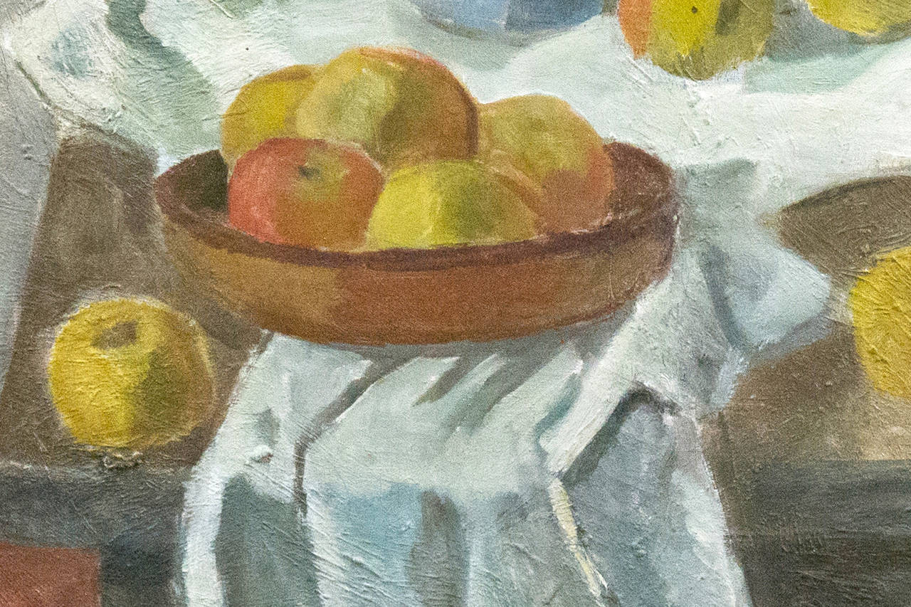 Flores y manzanas de oro