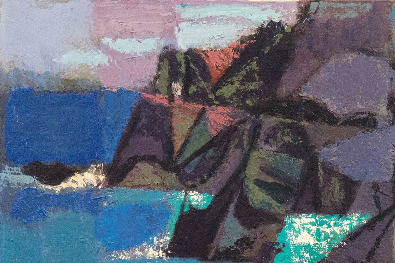 'Pacific Coast Landscape', Minneapolis, California, PAFA, AIC, NY MOMA - Painting by Everett McNear