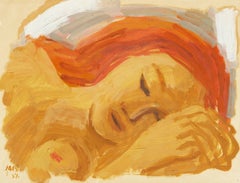 'Woman Sleeping', Early Paris Post Impressionist Oil, Salon d’Automne, Fauve
