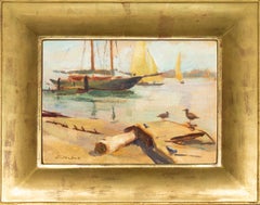 Nebbia del porto", Pasadena Art Museum, California, olio post-impressionista
