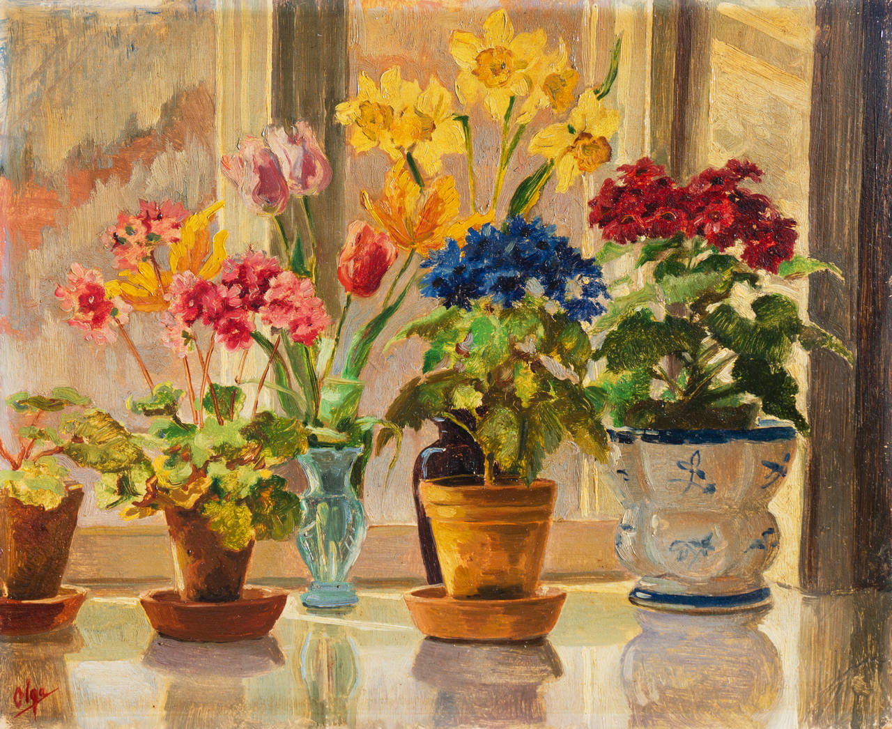 Olga Alexandrovna Interior Painting - Floral Still Life