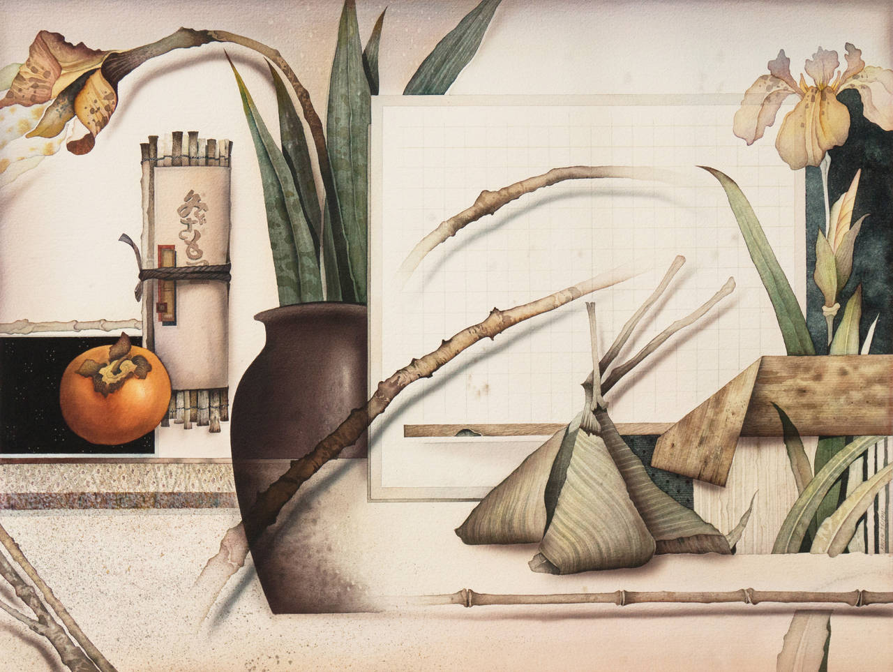 „Stillleben mit Orchideen und Persmuscheln“, California School of Fine Arts