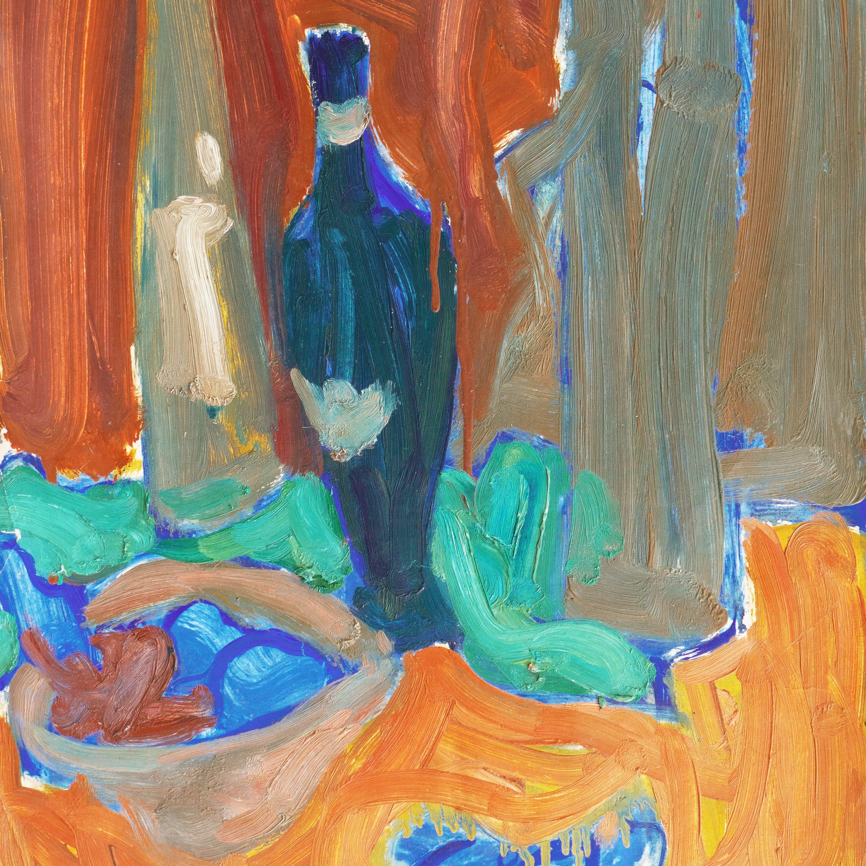 Naturaleza muerta', LACMA, SFAA, Académie Chaumière, Postimpresionista californiano - Painting de Victor Di Gesu