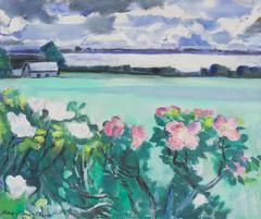 Evening Landscape with Roses