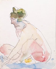 California Post-Impressionist 'Seated Nude', Louvre, LACMA, Académie Chaumière