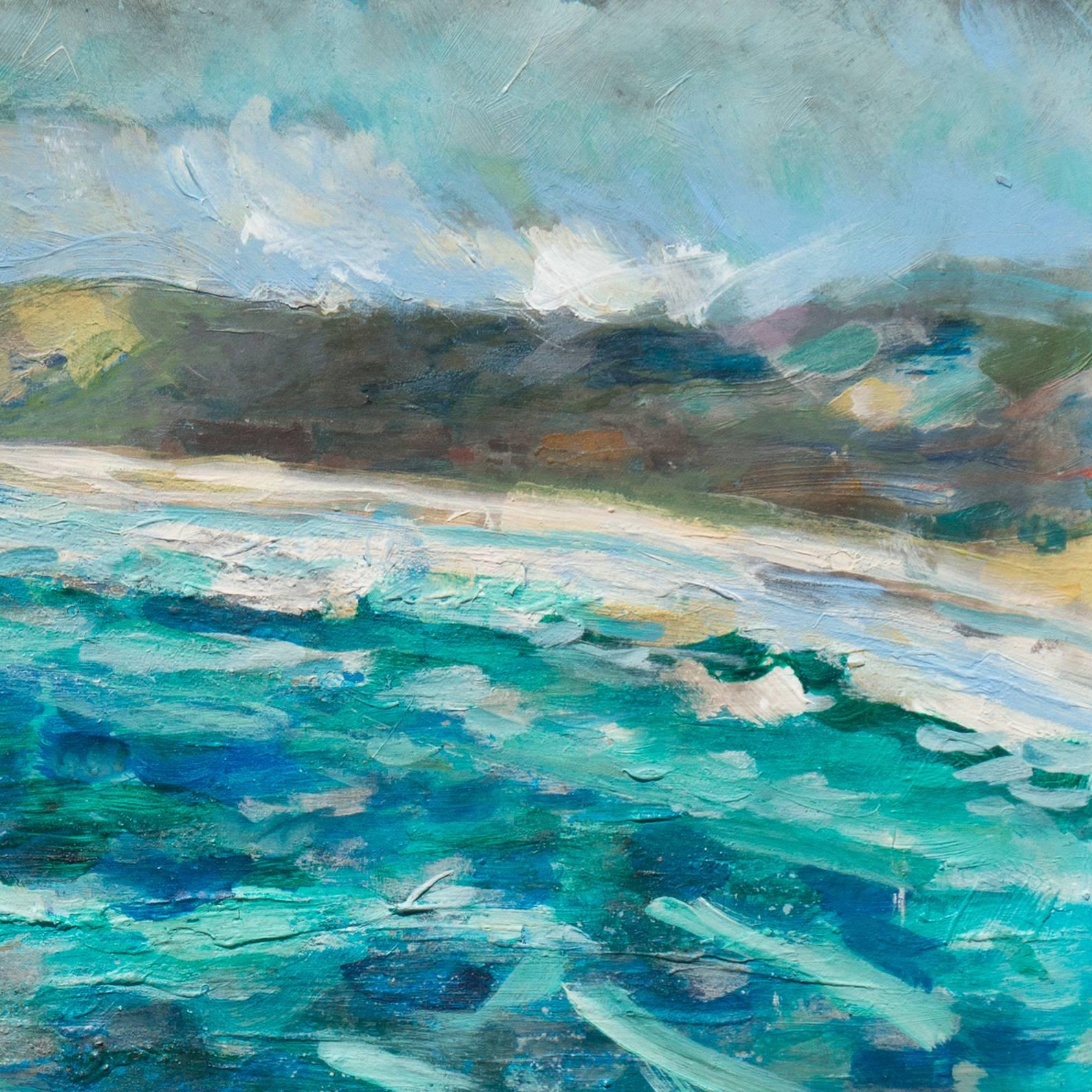 Monterey Bay - Expressionist Painting by Robert Canete