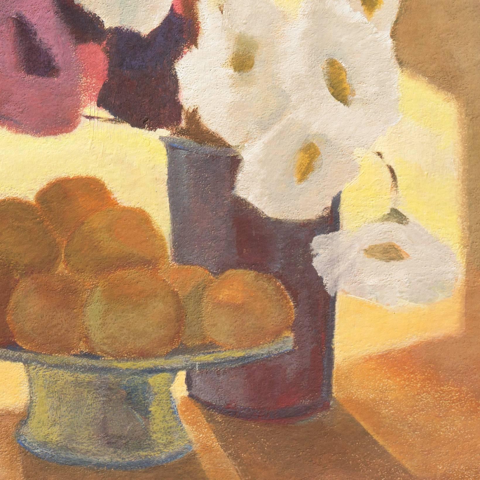 Still Life with Poppies - Brown Still-Life Painting by Bertha Artindale
