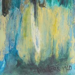 Large Abstract in Blue and Gold