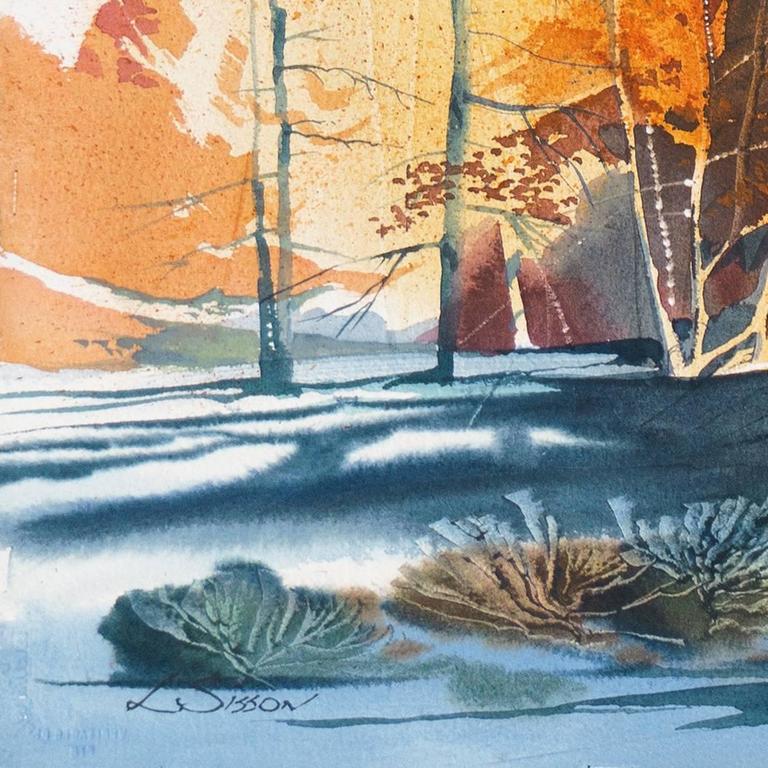 Laurence Sisson Aspens in Winter For Sale at 1stDibs