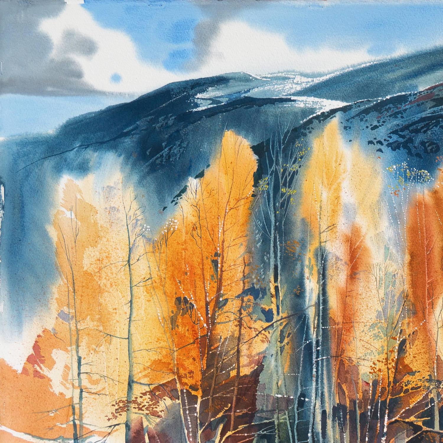 Laurence Sisson Aspens in Winter For Sale at 1stdibs