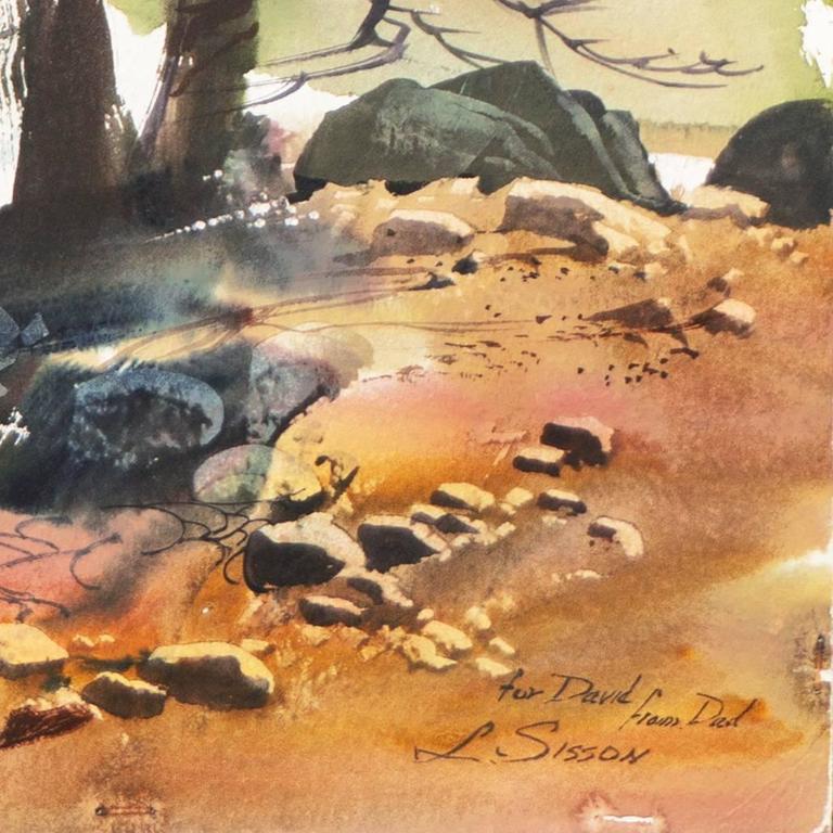 Laurence Sisson Pony Drinking Beneath a Waterfall For Sale at 1stdibs