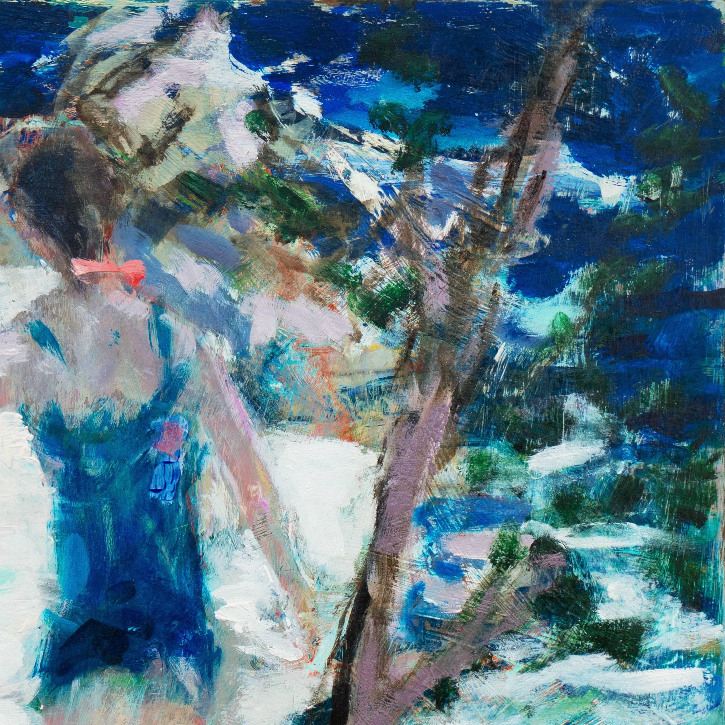 'Young Woman Bathing, Carmel', California Post-Impressionist, Stanford, Big Sur 1