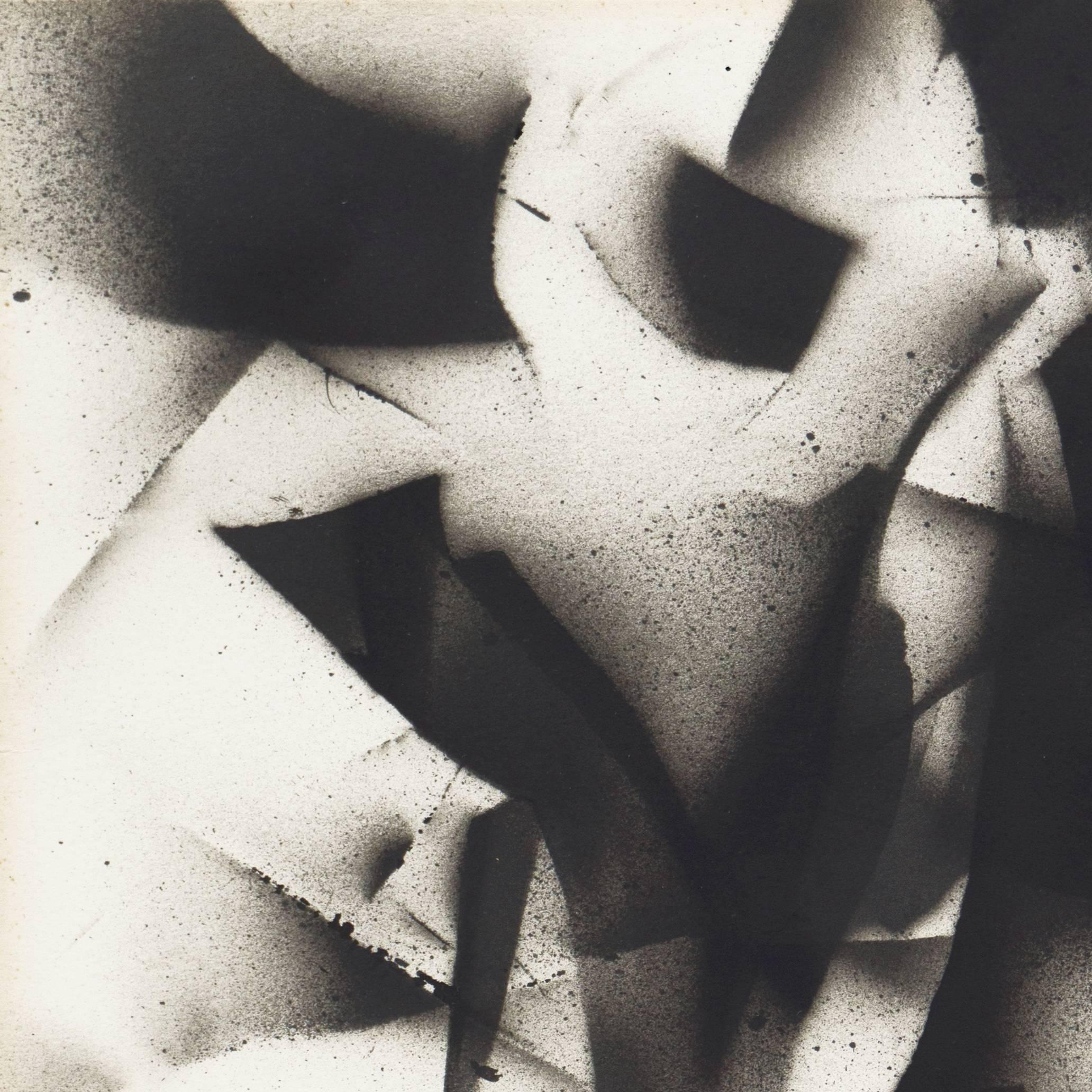 A Cubist-derived exploration of tone and the human form using airbrush techniques and negative space.

Signed lower left 'G. Distefano' and dated 1965.


