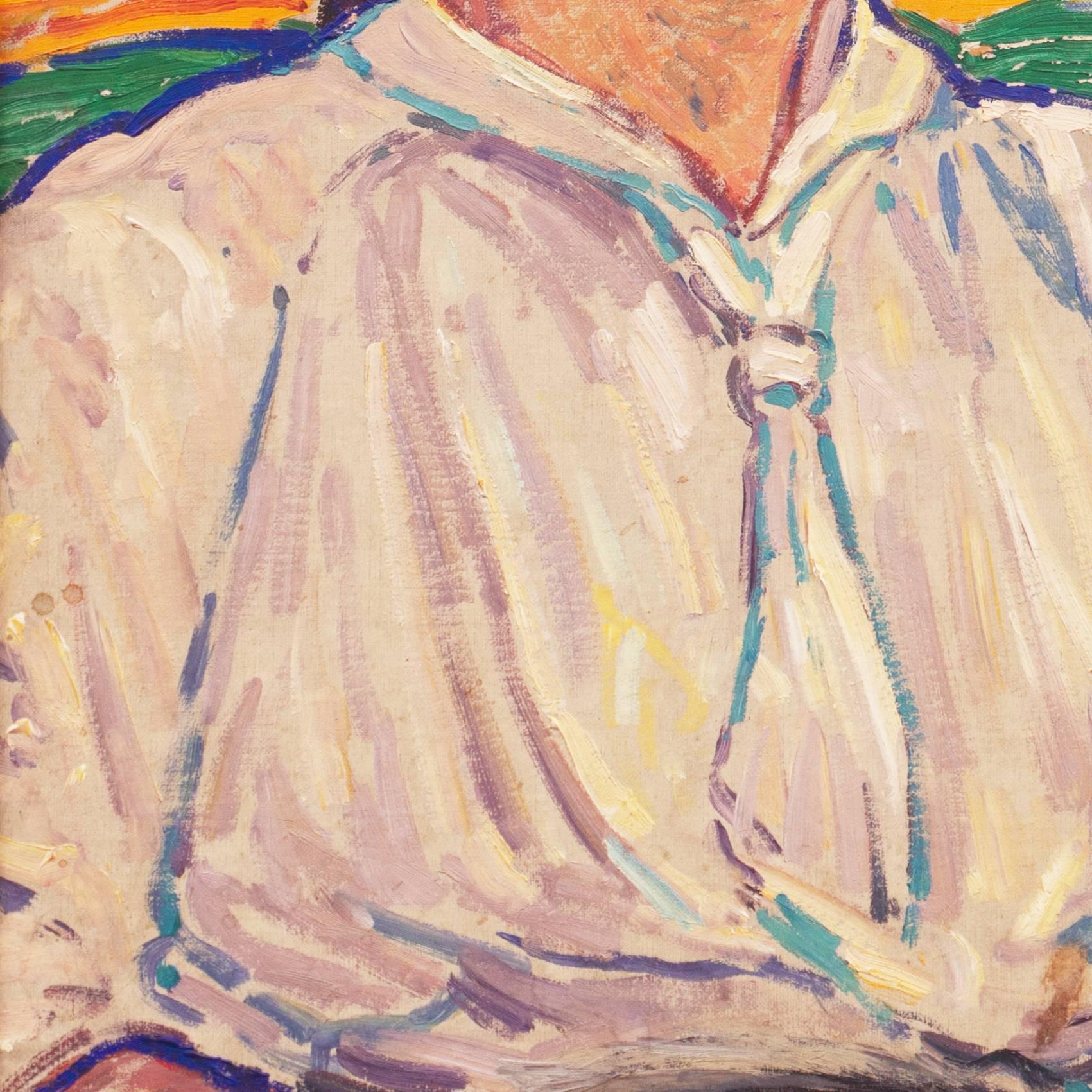 „Studie einer jungen Frau“, Karlsruhe, Berlin, Dänischer Postimpressionist, Benezit im Angebot 2