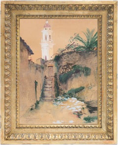 Menton, France", École des Beaux-Arts, élève de Gustave Boulanger et de Gérôme