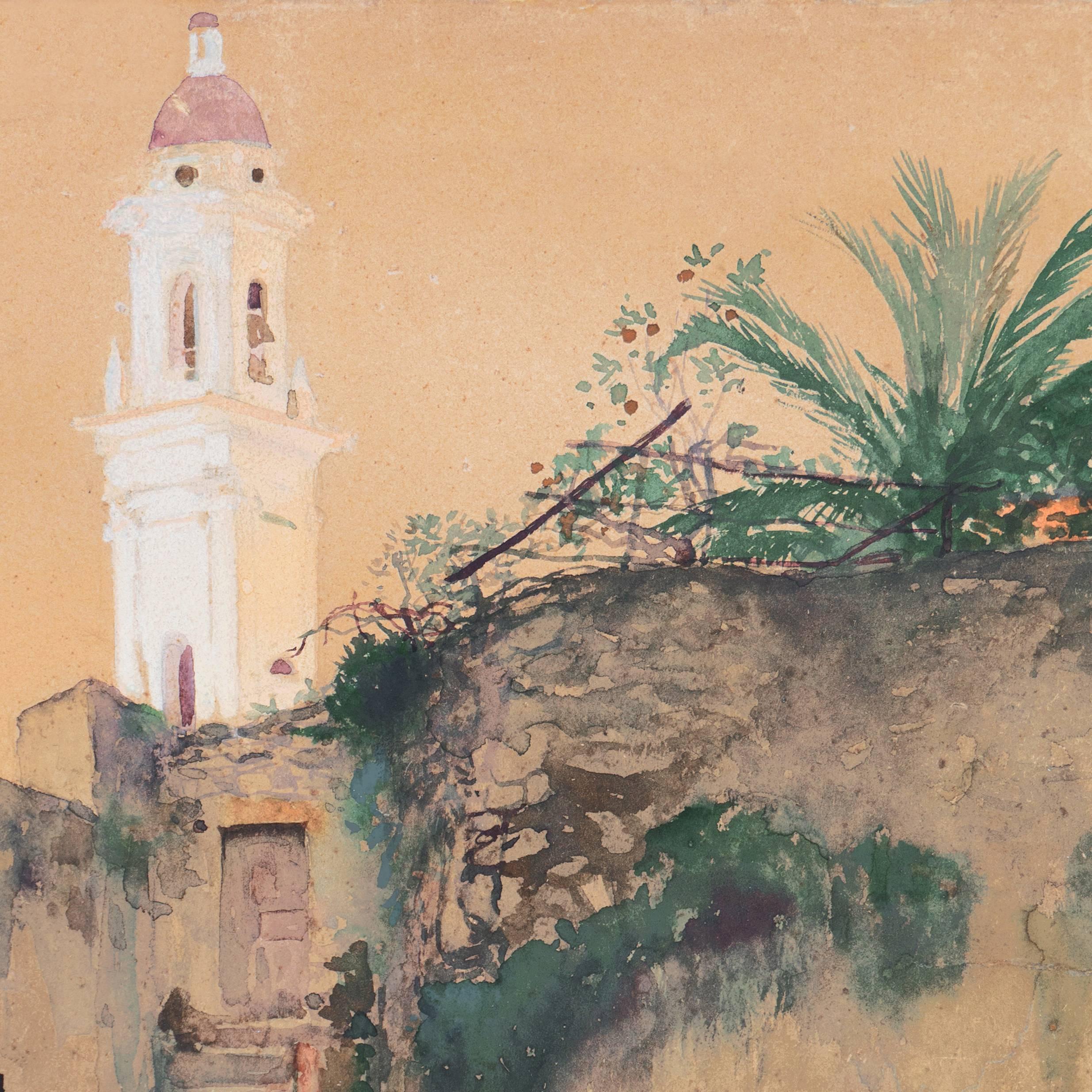 Mentone, Francia', École des Beaux-Arts, studente di Gustave Boulanger e Gerome in vendita 2