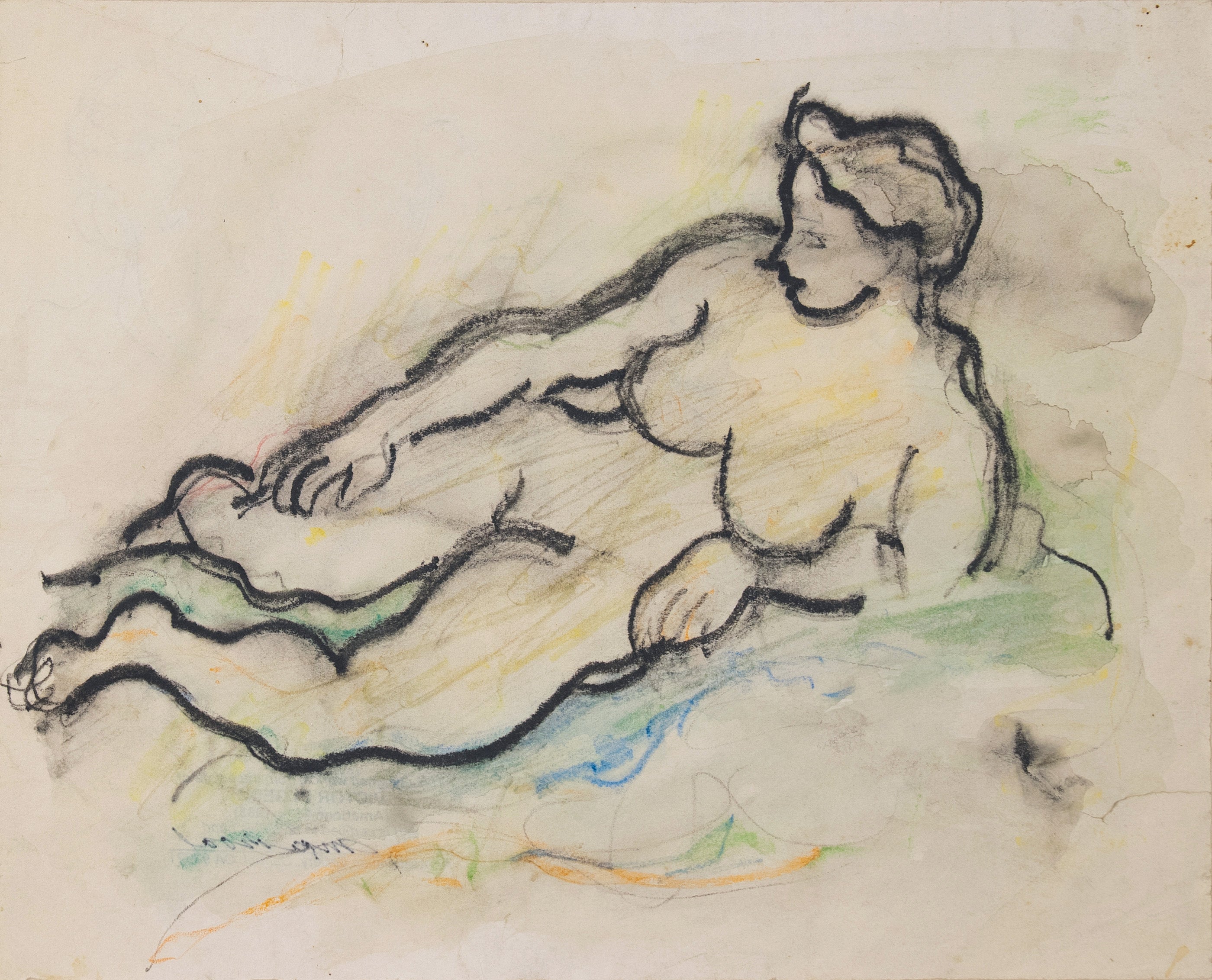 "Nudo sdraiato", Parigi, Louvre, Salon d'Automne, Carmel, LACMA, SFAA