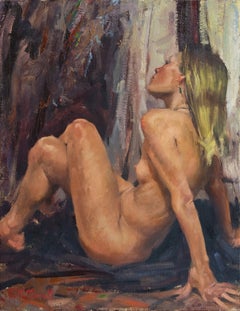 'Seated Nude with Earring', Southwest Figural Painter, University of Texas